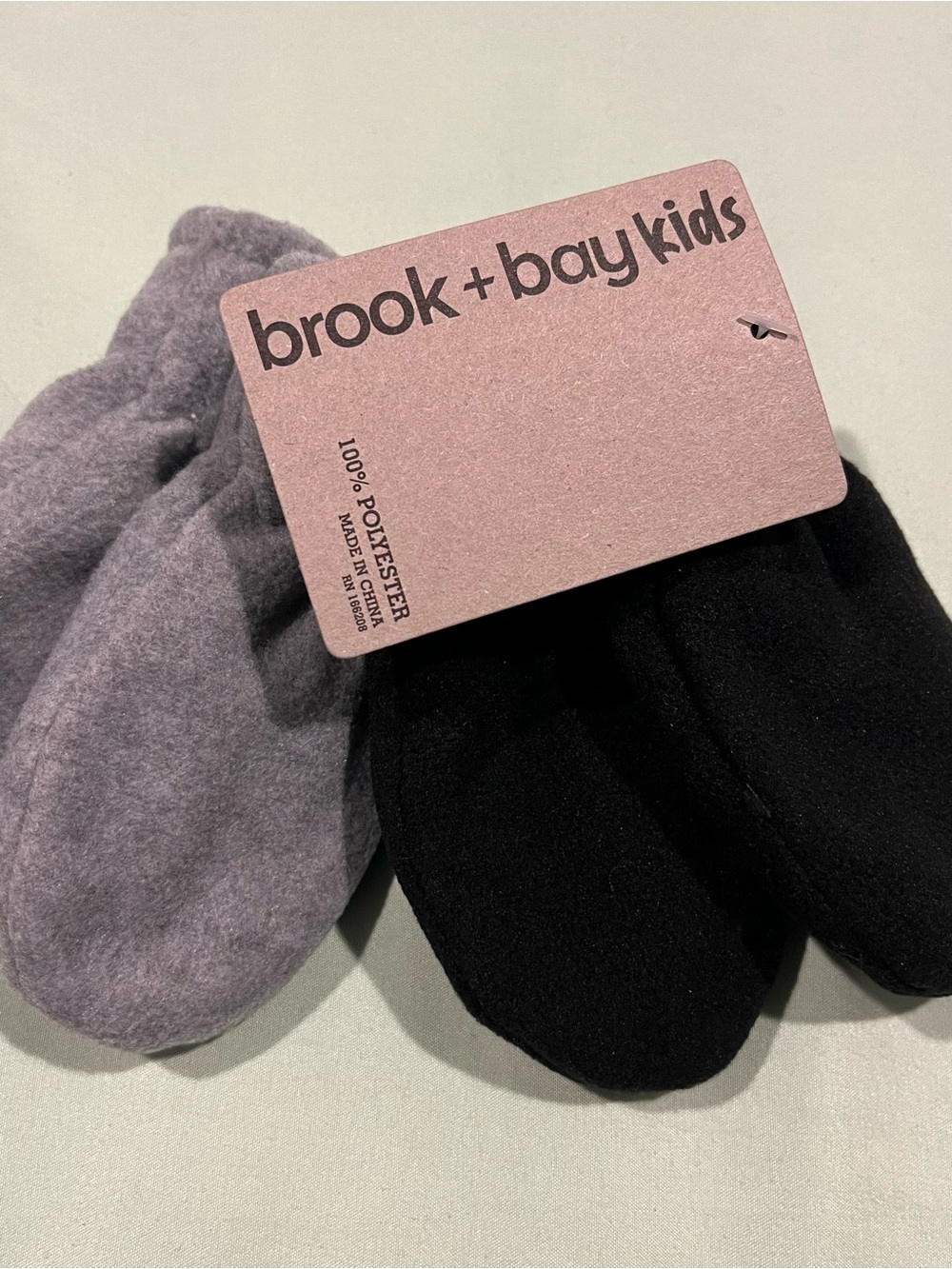 Brook + Bay 2 pack mitten, 6-18 months